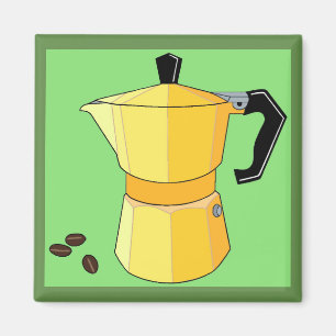 Gele regenboog Espresso Magneet