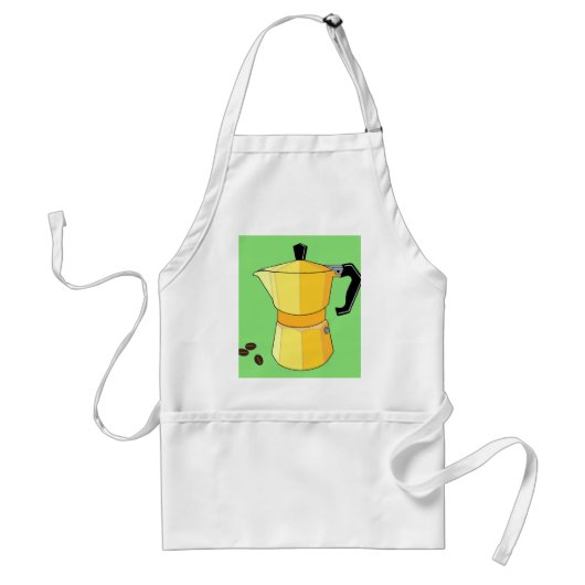 Gele Regenboog Espresso Standaard Schort (Voorkant)