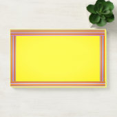 Gele regenbooggrens met opmerkingen post-it® notes (Kantoor)