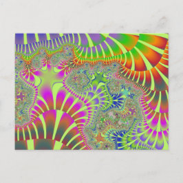 Gele regenboogvlek briefkaart