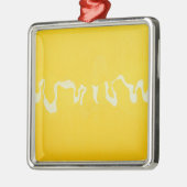 Gele reis metalen ornament (Links)