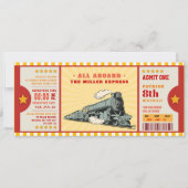 Gele reisbiljet van Birthday - instapkaart Kaart (Voorkant)