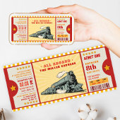 Gele reisbiljet van Birthday - instapkaart Kaart