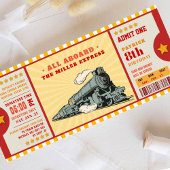 Gele reisbiljet van Birthday - instapkaart Kaart