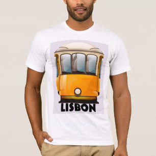 Gele reisposter Lissabon T-shirt