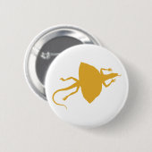 Gele reptiel ronde button 5,7 cm (Voorkant /achterkant)