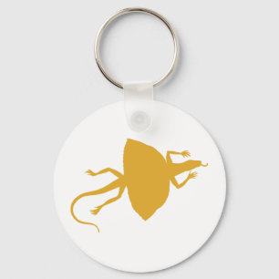 Gele reptiel sleutelhanger