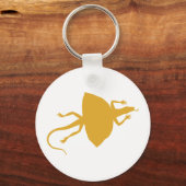 Gele reptiel sleutelhanger (Voorkant)