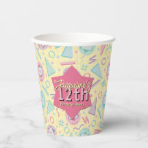 Gele Retro Gaming Virtuele Huisdier Verjaardag