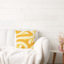 Gele Retro Regenboog Stripes Patroon