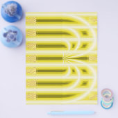 Gele Retrokathedraal Bulk Scrapbook Papier Pagina' Flyer (Enkel)