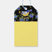 Gele reuen en blauwe bosbessen Blk CadeauLabel (Achterkant)