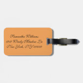 Gele Rhinestone gele diamanten edelsteen Bagagelabel (Achterkant horizontaal)