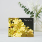 Gele Rhododendron Ansichtkaart Briefkaart (Staand voorkant)