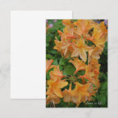 Gele Rhododendron Notitiekaartje (Voorkant / Achterkant)