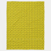 Gele riet fleece deken (Voorkant)