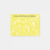 Gele rimpels gepersonaliseerd Post it Note (Voorkant)