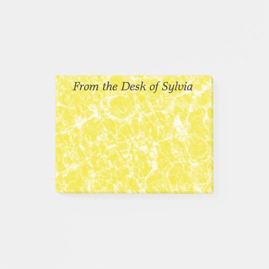 Gele rimpels gepersonaliseerd Post it Note (Voorkant)