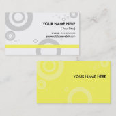 gele ringen visitekaartje (Voorkant / Achterkant)