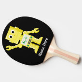 Gele robot tafeltennisbatje (Zijkant)
