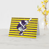 Gele Rockin Verjaardag Kaart (Gele Bloem)