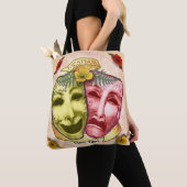 Gele Rode Actormaskers Tote Bag (Dichtbij)