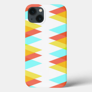 Gele, rode en cadetblauwe driehoeken Case-Mate iPh iPhone Case