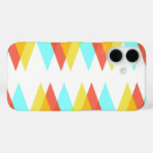 Gele, rode en cadetblauwe driehoeken Case-Mate iPhone case (Achterkant (horizontaal))