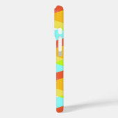 Gele, rode en cadetblauwe driehoeken Case-Mate iPhone case (Achterkant / Links)