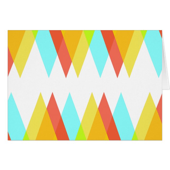 Gele, rode en kadetblauwe driehoeken (Voorkant Horizontaal)