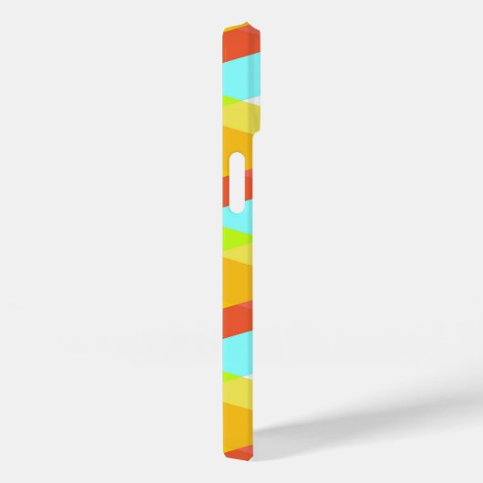 Gele, rode en kadetblauwe driehoeken Case-Mate iPhone case (Achterkant / Rechts)