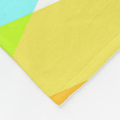 Gele, rode en kadetblauwe driehoeken fleece deken (Hoek)