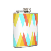 Gele, rode en kadetblauwe driehoeken heupfles (Rechts)