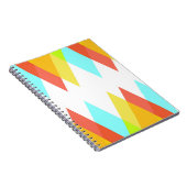 Gele, rode en kadetblauwe driehoeken notitieboek (Rechterzijde)