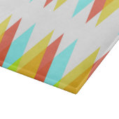 Gele, rode en kadetblauwe driehoeken snijplank (Hoek)