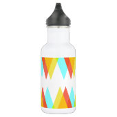 Gele, rode en kadetblauwe driehoeken waterfles  (Rechts)