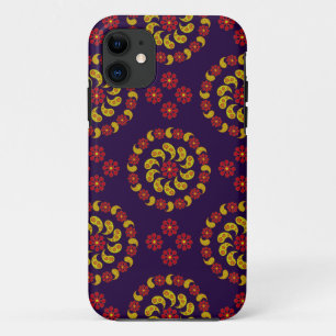Gele rode en Paarse Paisleys telefoonhoes Case-Mate iPhone Case