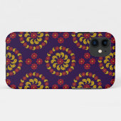 Gele rode en Paarse Paisleys telefoonhoes Case-Mate iPhone Case (Achterkant (horizontaal))