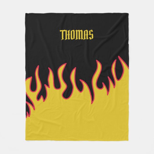 Gele, rode en zwarte lammeren, speciaal gepersonal fleece deken (Voorkant)