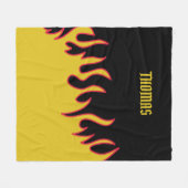 Gele, rode en zwarte lammeren, speciaal gepersonal fleece deken (Voorkant (Horizontaal))