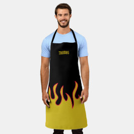 Gele, rode en zwarte lammeren, speciaal gepersonal schort