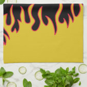 Gele, rode en zwarte lammeren, speciaal gepersonal theedoek (Gevouwen)