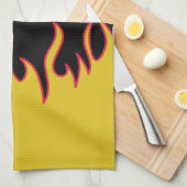 Gele, rode en zwarte lammeren, speciaal gepersonal theedoek (Quarter Fold)