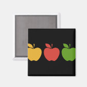Gele rode groene appel magneet (Voorkant / Achterkant)