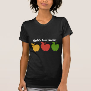 Gele rode groene appel t-shirt