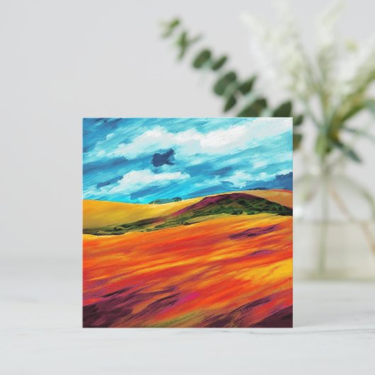 Gele Rode Heuvels (Staand voorkant)