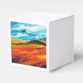 Gele Rode Heuvels Bedankdoosjes (Voorkant Zijde)