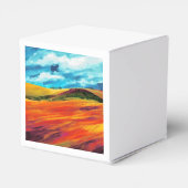 Gele Rode Heuvels Bedankdoosjes (Achterkant)