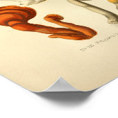  Gele Rode Paddenstoelen Kunst drukt Frans af Poster (Hoek)