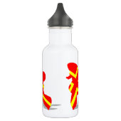 Gele Rode Poodle Waterfles (Links)